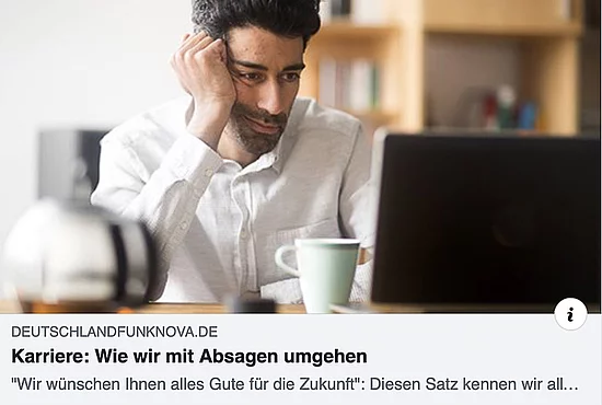 Wie wir Absagen weniger persönlich nehmen Wie wir Absagen weniger persönlich nehmen